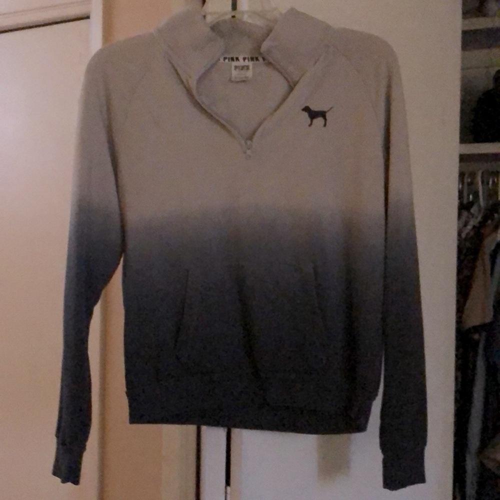 Pink half zip sweatshirt size Large